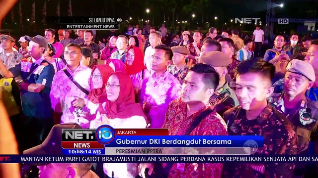 Gubernur DKI Berdangdut Bersama di Peresmian RPTRA - NET10