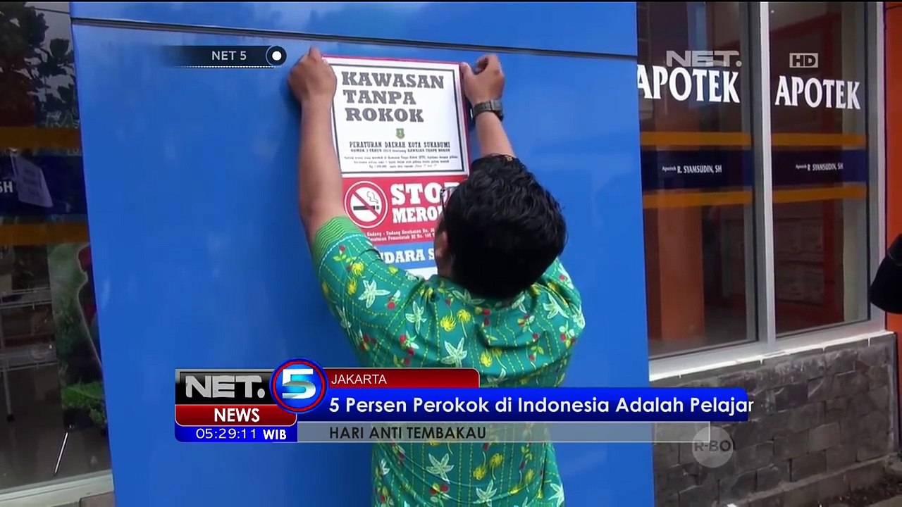 Indonesia Dinyatakan Sebagai Angka Perokok Remaja Tertinggi di Dunia - NET5