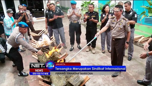 Polisi Musnahkan Sabu dan Ganja Dari Sindikat Internasional - NET24