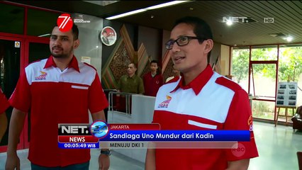 Sandiaga Uno Resmi Mundur Dari Kadin - NET24