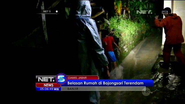 Anak Sungai Cileueur Meluap, Belasan Rumah di Bojongsari Terendam - NET5