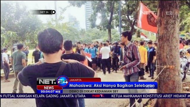 Klarifikasi Mahasiswa Berunjuk Rasa Bukan Untuk SBY - NET24