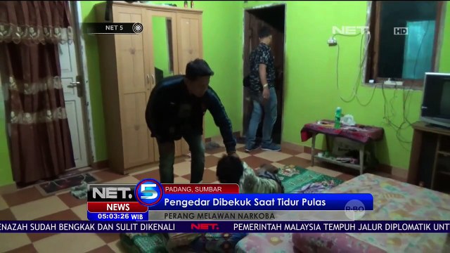 Petugas Ringkus Pengedar Narkoba Saat Tertidur - NET5