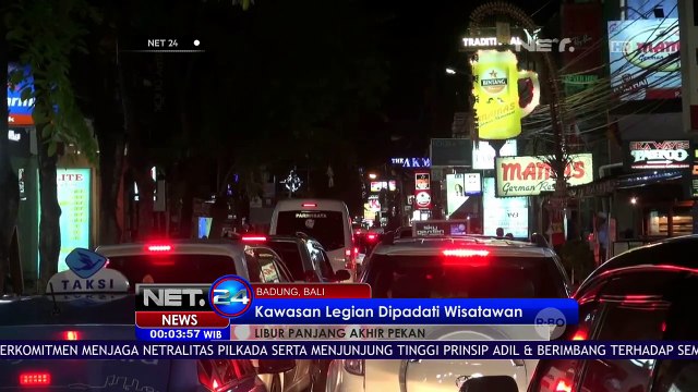 Kawasan Legian Bali Dipenuhi Pengunjung Saat Libur Paskah - NET24