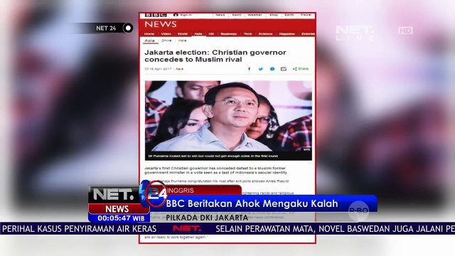 Pilkada DKI Jakarta Menjadi Perhatian Dunia - NET24