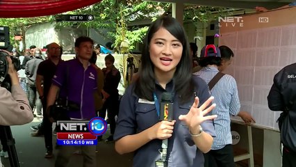 Live Report - Warga Antusias Menunggu Anies Tiba di Lokasi Pencoblosan - NET 10