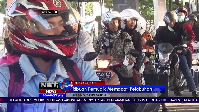 Pemudik Memadati Pelabuhan di Bali dan Kendaraan Pemudik di Depok Dititipkan di Polres - NET24