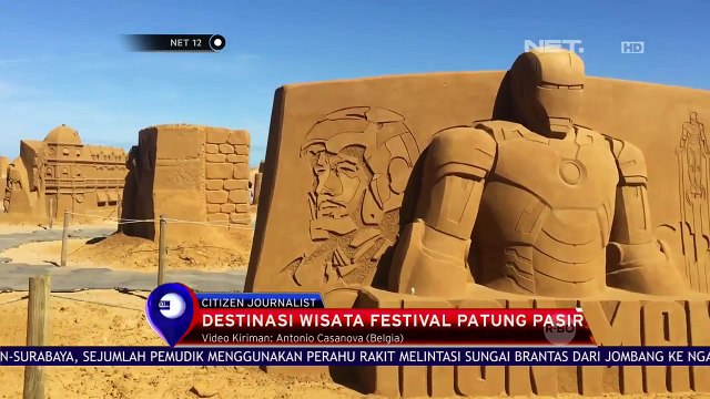 Wisata Mengagumkan Patung Pasir Belgia - Net 12