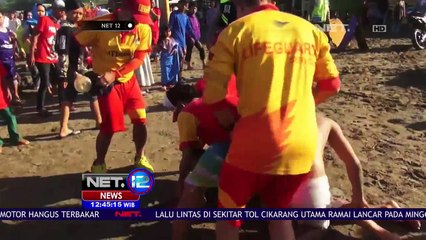 104 Relawan Siaga Menjaga Wisatawan di Pantai di Sukabumi - Net 12