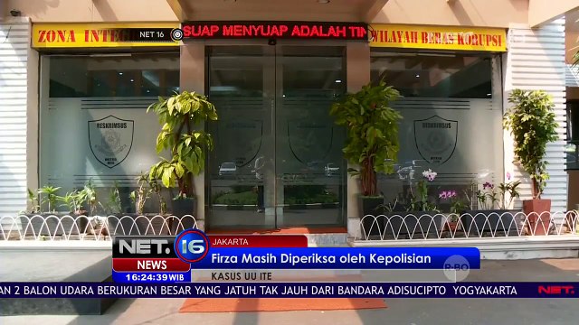 LIVE REPORT Pemeriksaan Firza Husein oleh Pihak Kepolisian - NET16