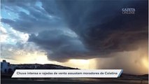 Chuva intensa e rajadas de vento assustam moradores de Colatina
