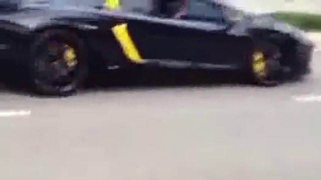 Il balance des pierres sur une Lamborghini qui faisait des accélérations devant chez lui... Bien fait!