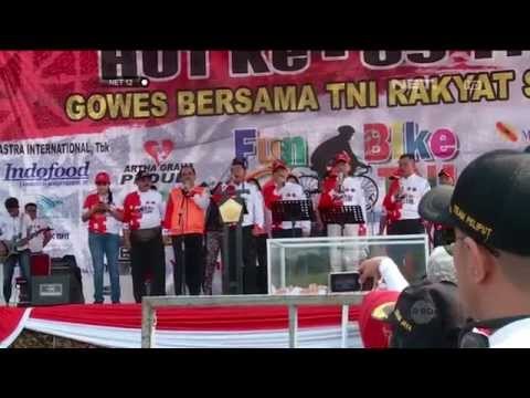 Jalan Santai Bertajuk Gowes Bersama TNI Rakyat Sehat -NET12