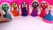 Disney Princess Play doh Sparkle Dresses Elsa Magiclip Finger Family Kids Nursery Rhymes Songs