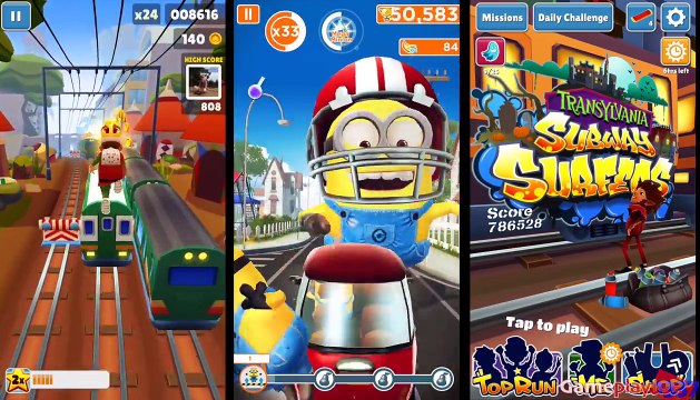 Minion Rush - QUARTERBACK vs Subway Surfers - KING vs MIKE Charers