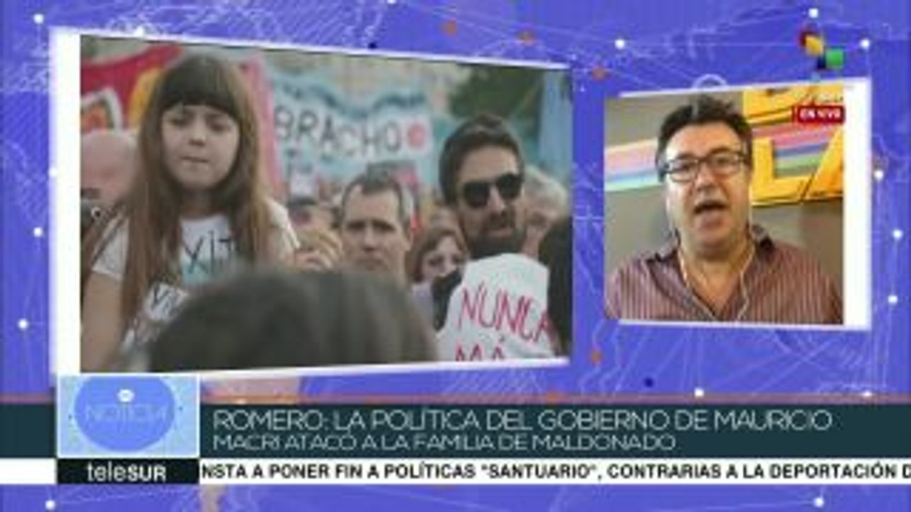 Romero: Desaparición de Santiago no es un tema menor para Argentina