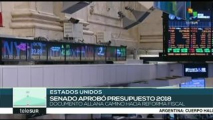 Senado de EE.UU. aprueba presupuesto 2018