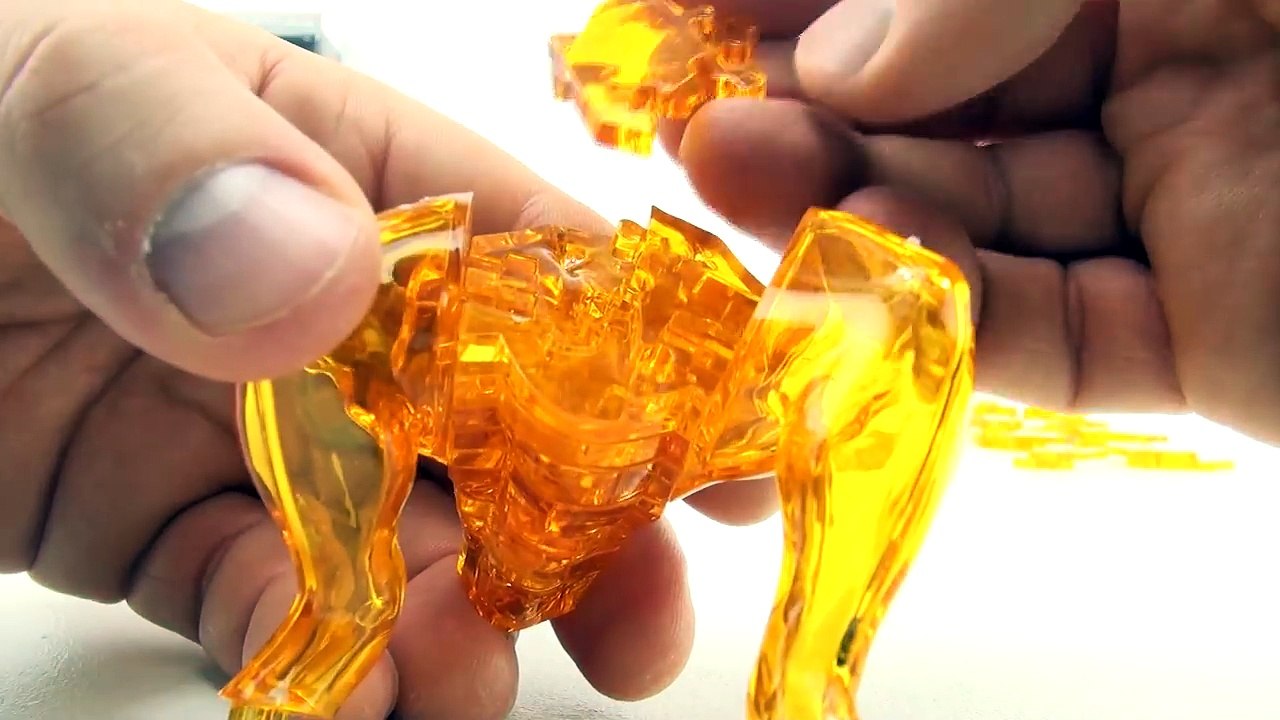 Crystal Amber Tyrannosaurus Rex 3D Jigsaw puzzle - T-Rex Dino Toy Puzzle - Dinosaur speed Build