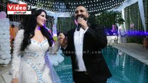 أغنية خاصة من أحمد سعد لزوجته سمية الخشاب فى حفل زفافهما