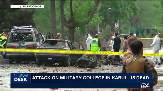 i24NEWS DESK | Attack on military college in Kabul, 15 dead | Saturday, October 21st 2017