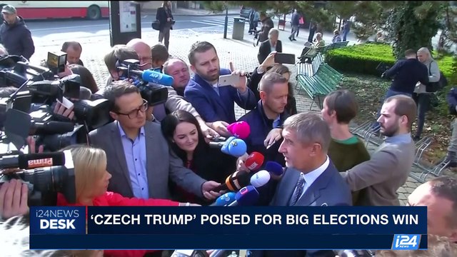 i24NEWS DESK | 'Czech Trump' poised for big elections win | Saturday, October 21st 2017