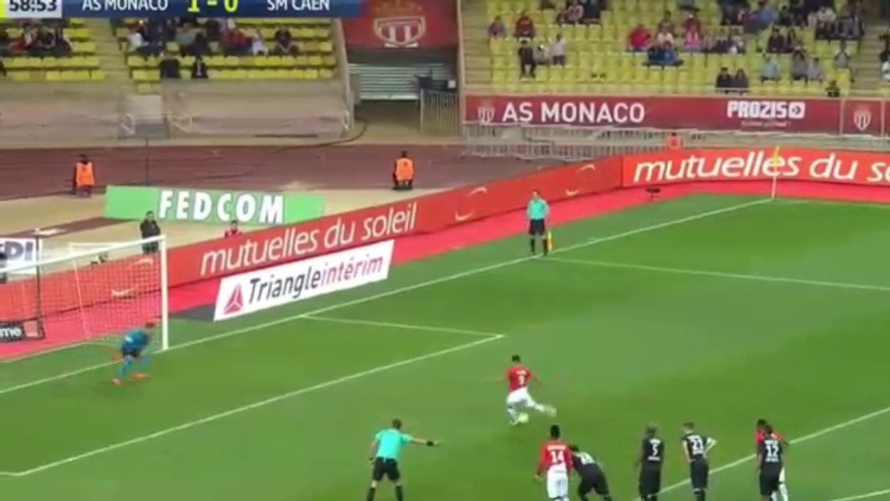 Radamel Falcao penalty Goal HD - AS Monaco 2 - 0 Caen - 21.10.2017 (Full Replay)
