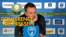 Conférence de presse Chamois Niortais - FBBP 01 (2-0) : Denis RENAUD (CNFC) - Hervé DELLA MAGGIORE (BBP) - 2017/2018