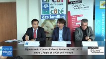 L'Agglo signe avec la Caf de l'Hérault le contrat enfance jeunesse 2017-2020