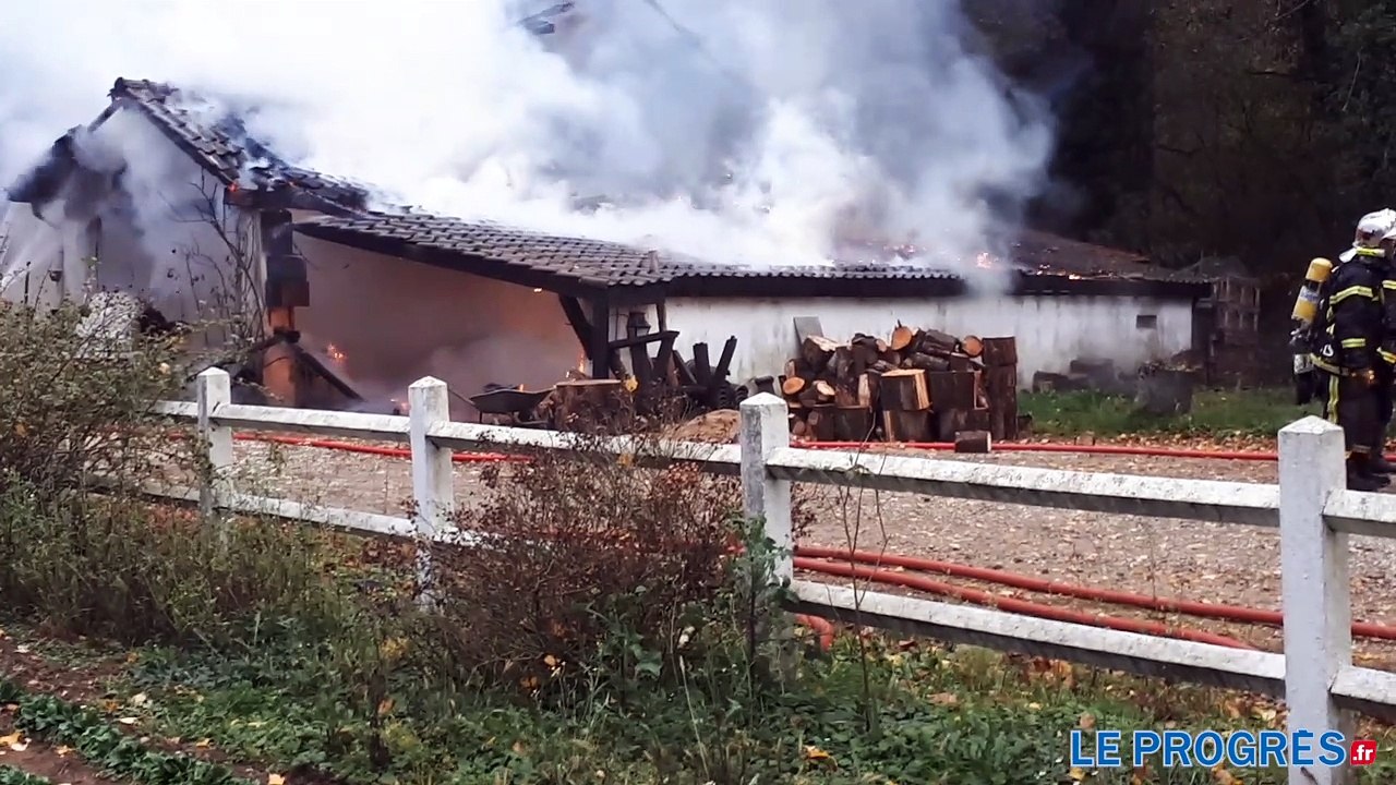 Incendie St Nizier le désert (Ain)