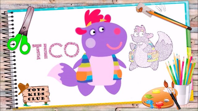 PEPPA PIG DISFARCE DORA A AVENTUREIRA MACHA E O URSO PRINCESINHA SOFIA E SHOW DA LUNA EM PORTUGUÊS!