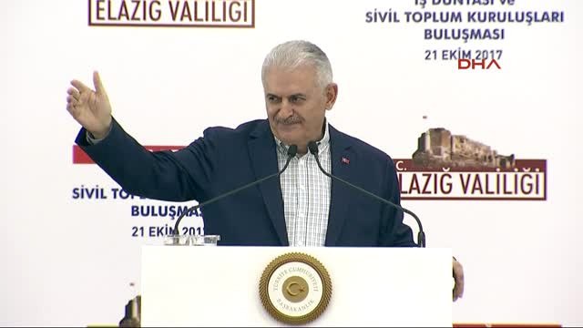 Elazığ Başbakan Yıldırım Stk Temsilcileri ile Buluştu