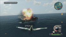 Battlestations Pacific Gameplay-Montana-Super battleship-Narwhal submarine-P 41 Warhawk fighter