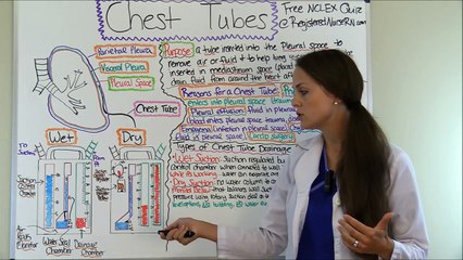 Chest Tubes Nursing Care Management Assessment NCLEX Review Drainage System