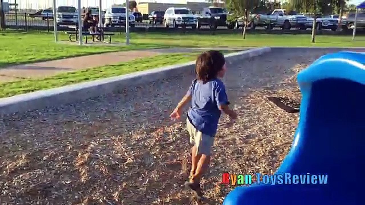 HUGE OUTDOOR PLAYGROUND for Children Giant Slides for Kids Family Fun Play Area at the Par