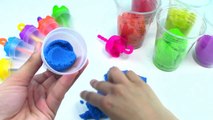 DIY How to make Kinentic Sand Ice Cream Popsicles Umbrella Kinetic Sand Rainbow Learning Colors