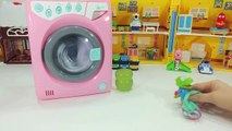 뽀로로 세탁기 빨래놀이 킨더조이 알까기 타요 장난감 놀이 Surprise egg Kinder Joy & Pororo washing machine Tayo Toys