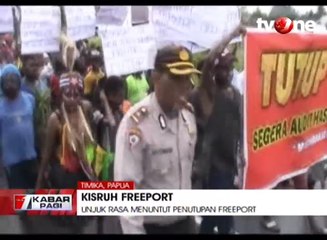 Diduga Cemari Laut, Warga Papua Tuntut Penutupan Freeport