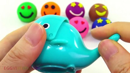 Play and Learn Colours with Play Doh Happy Smiley Laughing Face with Interesting Molds Fun for Kids