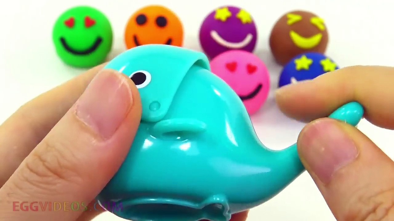 Play and Learn Colours with Play Doh Happy Smiley Laughing Face with Interesting Molds Fun for Kids