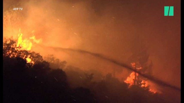 En Corse, le panache de fumée des incendies en Balagne est visible depuis l'espace