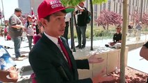 Filipino immigrant Trump Supporter Debates Anti- Trump Protester Mayday Los Angeles