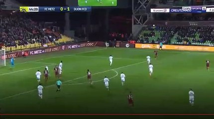 Nolan Roux Goal HD - Metz	1-1	Dijon 21.10.2017