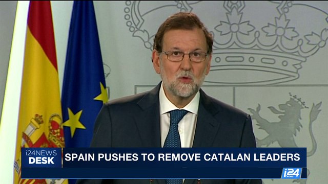 i24NEWS DESK | Spain pushes to remove Catalan leaders | Saturday, October 21st 2017