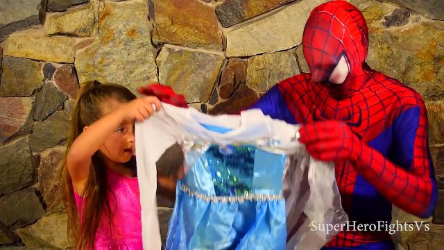 Frozen Elas steps on the head of Venom Vs Spiderman The Joker Super Hero Fights IRL