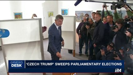 i24NEWS DESK | 'Czech Trump' sweeps parliamentary elections | Saturday, October 21st 2017