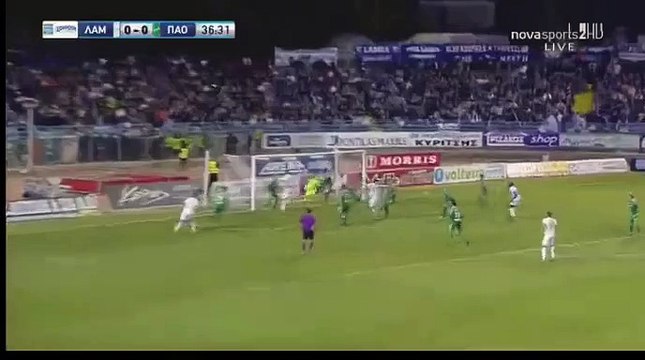 Lamia 1-0 Panathinaikos- Niklas Hult OWN Goal HD - 21.10.2017
