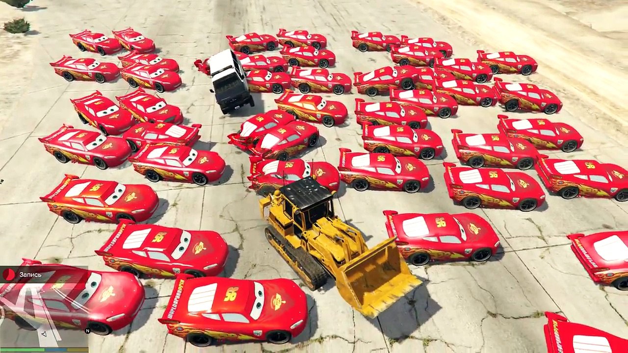 Spiderman Disney Cars Lightning McQueen Video for Kids