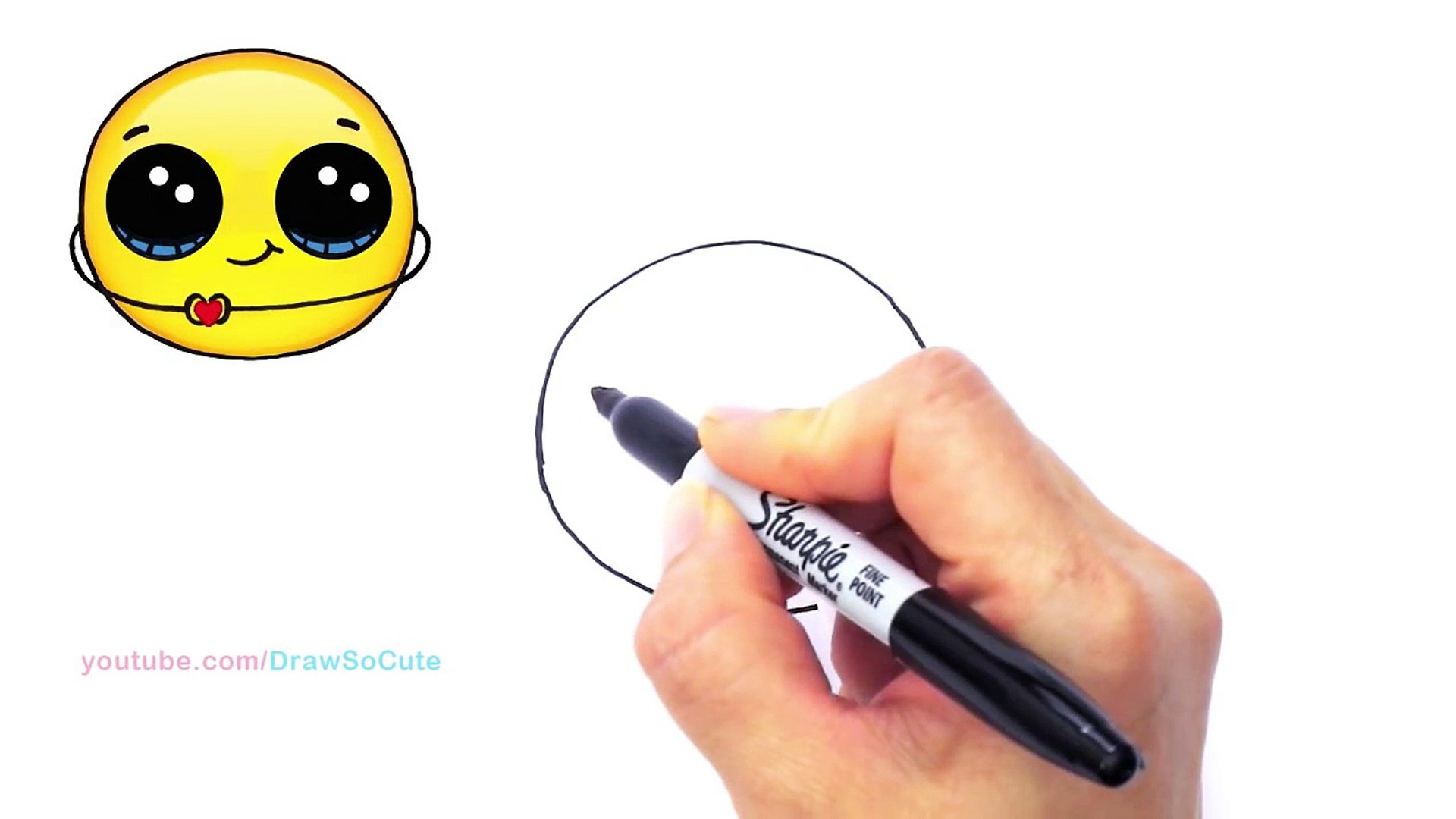 Thankful Emoji How To Draw Draw So Cute Eyes Step By Step Easy