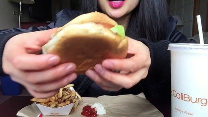 ASMR FAST FOOD CaliBurger (EATING SOUNDS) | SAS-ASMR