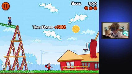 Ethan plays Dude Perfect HD (iPad / iOS) | KID GAMING
